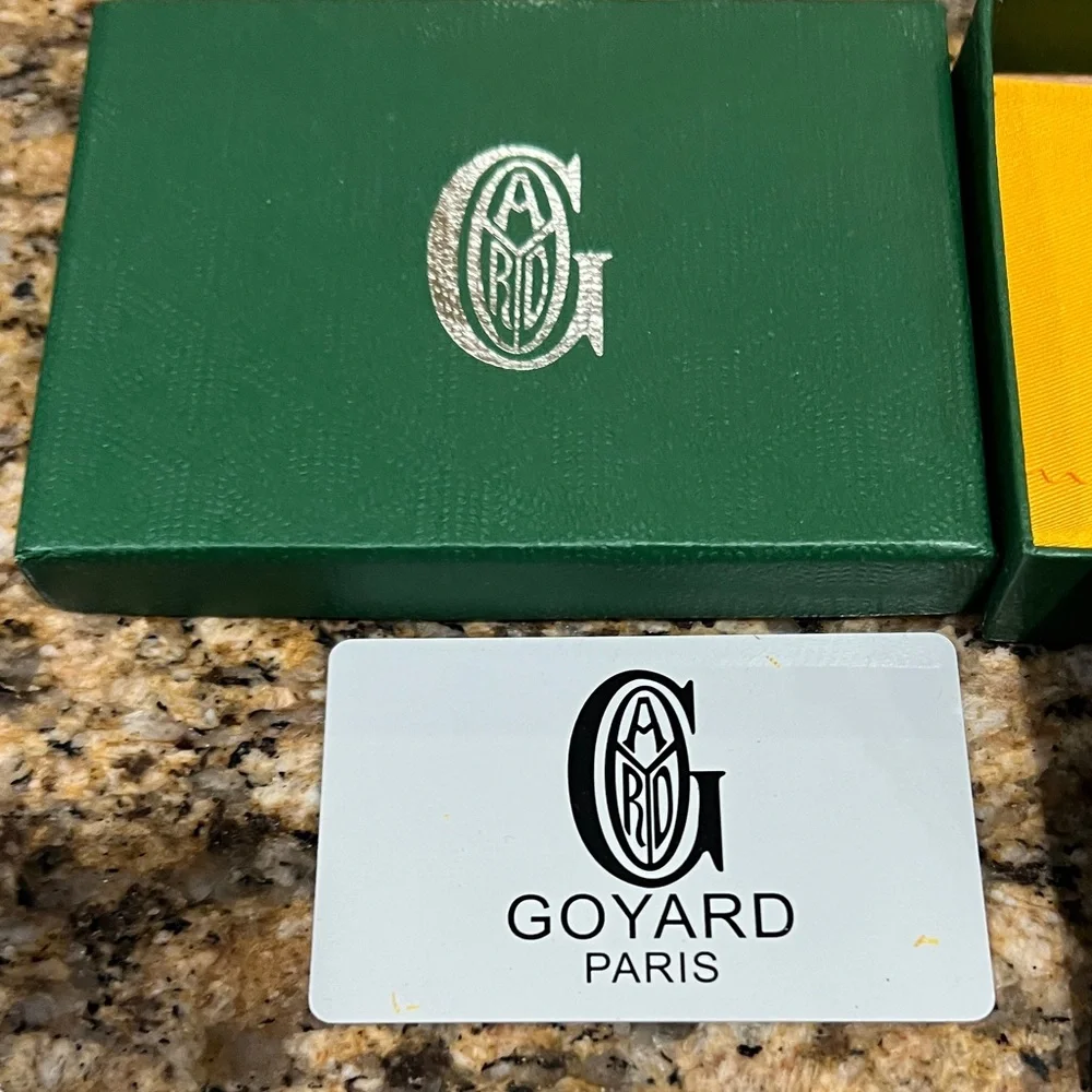 BRAND NEW Auth. Goyard Black and Gray Card Holder